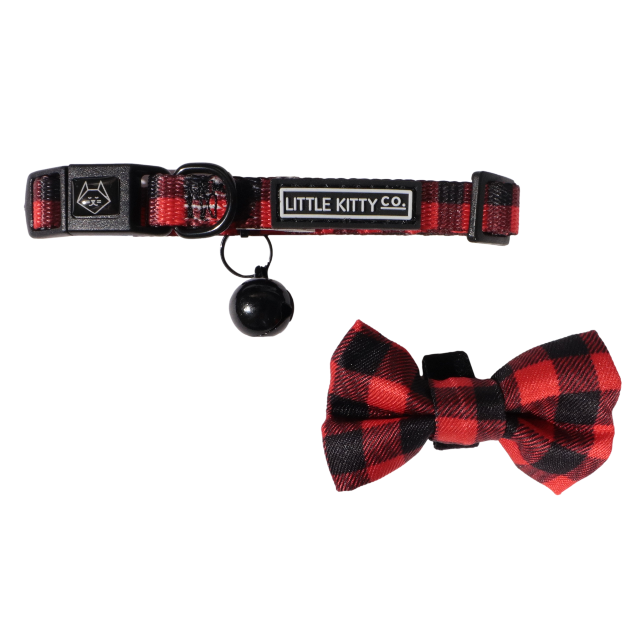 CAT COLLAR & BOW TIE: Plaid to the Bone