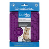 LICKIMAT (CAT):Catster Slow Food Bowl Anxiety Mat for Cat's (Purple)