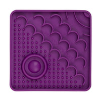 LICKIMAT (CAT):Catster Slow Food Bowl Anxiety Mat for Cat's (Purple)