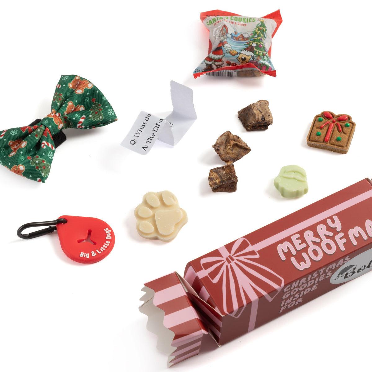 Big & Little Dogs "Merry Woofmas" Bon Bon