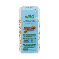 DOG TREATS | WAG: Braided Bully Festive Treats Tube