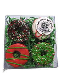 DOG TREATS | Huds and Toke: Mixed: Donut Box | Christmas | 4 Pces (in GIFT BOX)