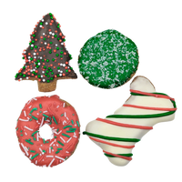 DOG TREATS | Huds and Toke: Mixed Christmas Cookie Pack | 4 Pce
