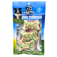 DOG TREATS | Huds and Toke: Xmas Sparkle Doggy Bones | Small | 3 Pces (Yoghurt Frosted)