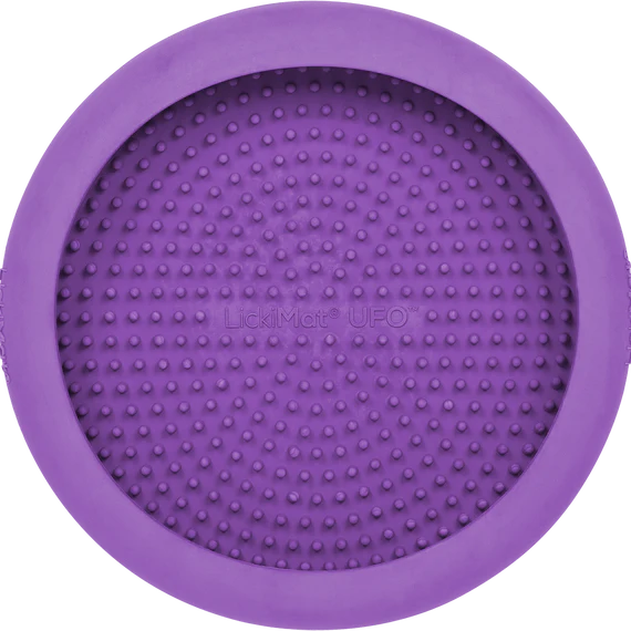 LICKIMAT: UFO Anti-Anxiety Licking Dog Bowl- Purple