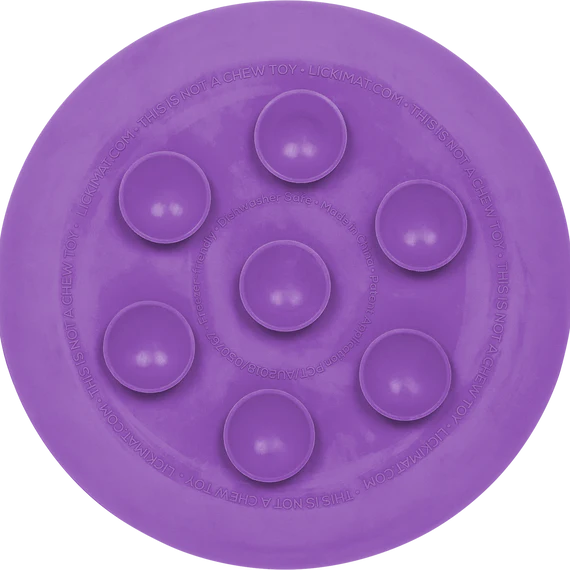 LICKIMAT: UFO Anti-Anxiety Licking Dog Bowl- Purple