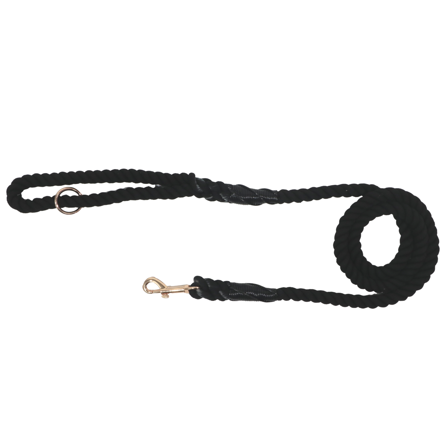 DOG ROPE LEASH: Black