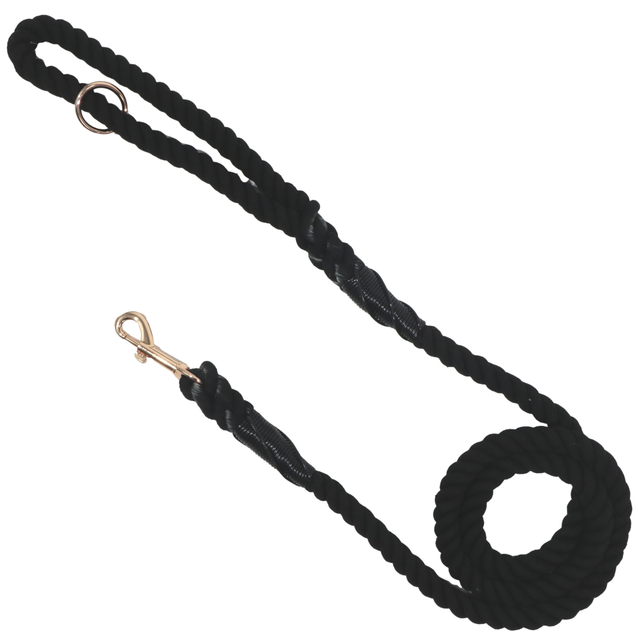 DOG ROPE LEASH: Black