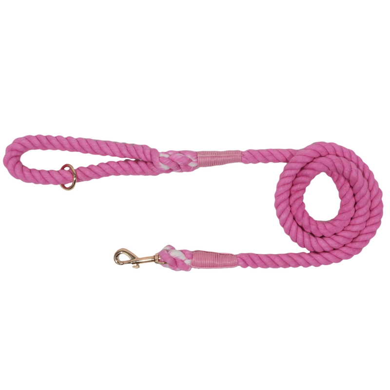 DOG ROPE LEASH: Pink (NEW!)