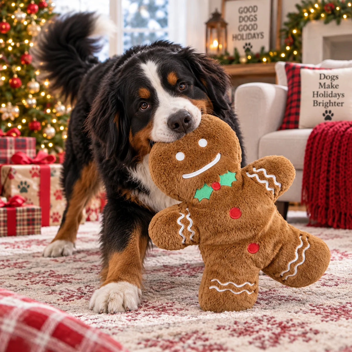 Petlou: Christmas Cozy Gingerbread Man 26" JUMBO