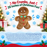 Petlou: Christmas Cozy Gingerbread Man 26" JUMBO