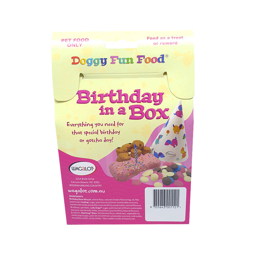 DOG TREATS | Wagalot Dog: Birthday in a Box - Pink