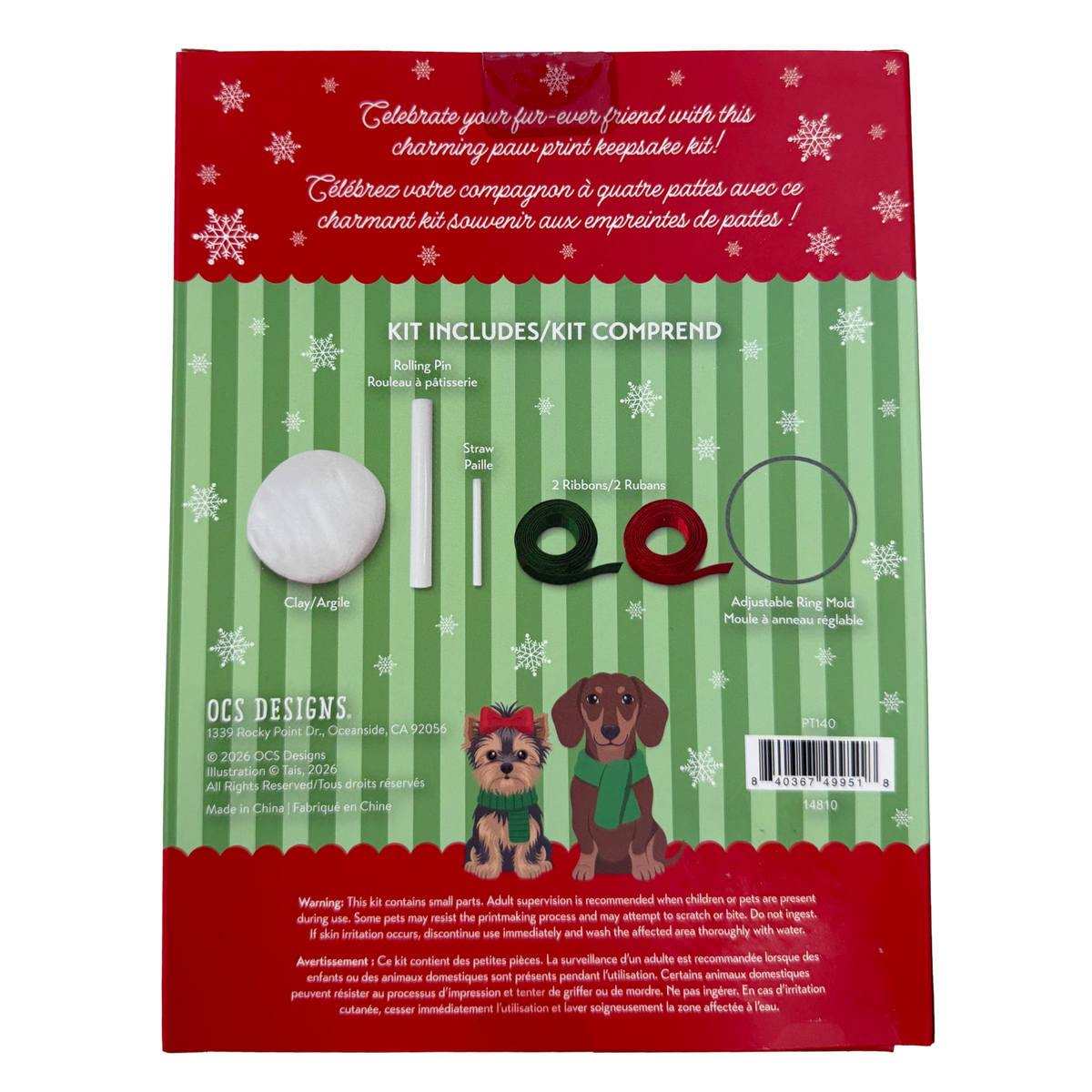 DIY | OCS Designs: Paw Print Ornament Kit