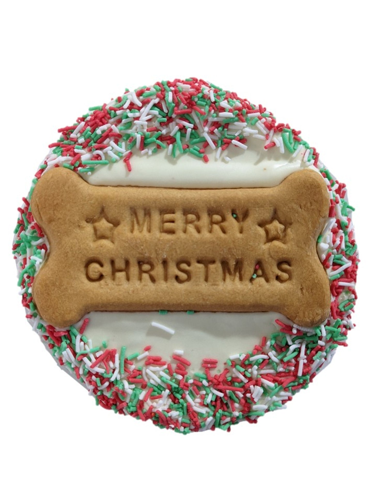 DOG TREATS | Huds and Toke: Merry Christmas Cookie Cake (Yoghurt Frosted)