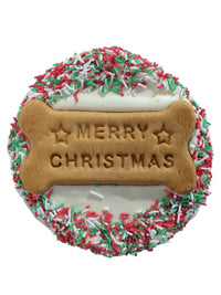 DOG TREATS | Huds and Toke: Merry Christmas Cookie Cake (Yoghurt Frosted)