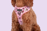 Adjustable Dog Harness Fries Before Guys Hot Chips Pink