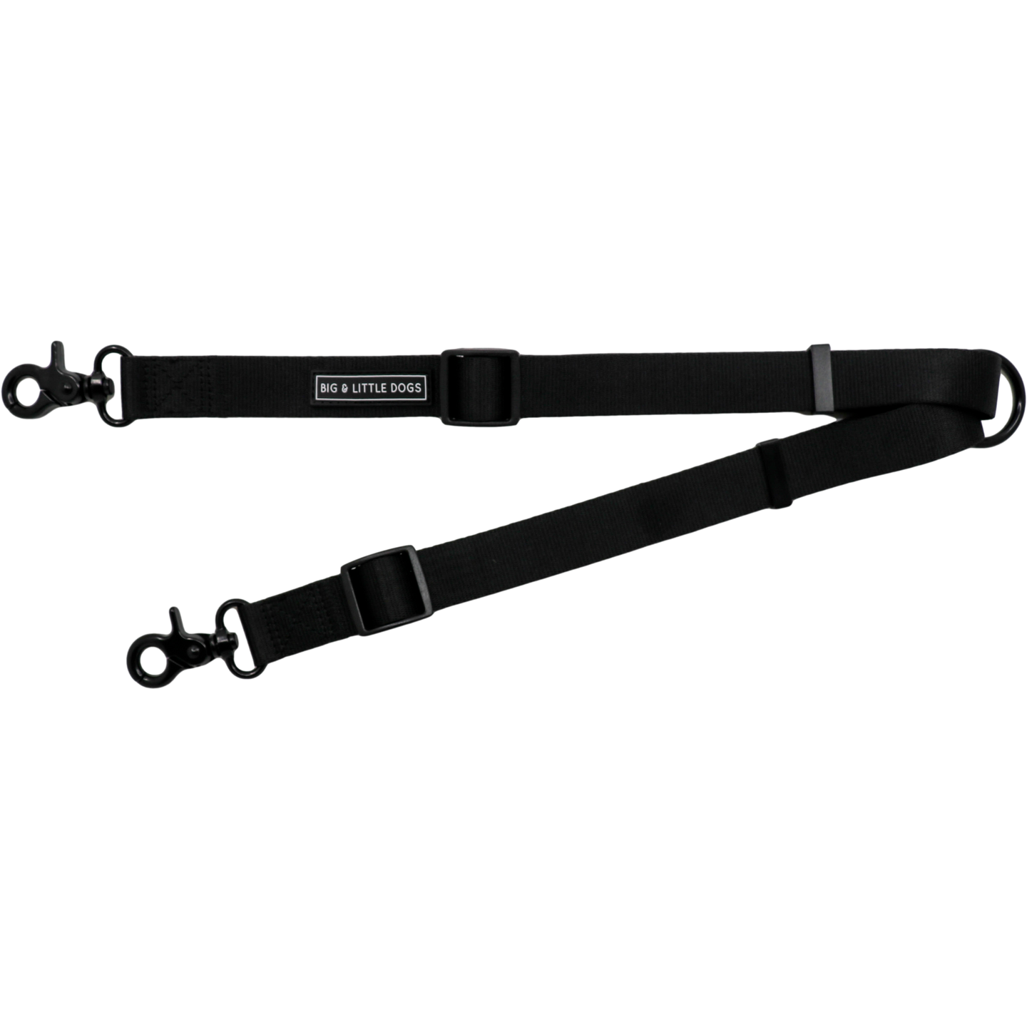 DOG ADJUSTABLE LEASH SPLITTER: Black