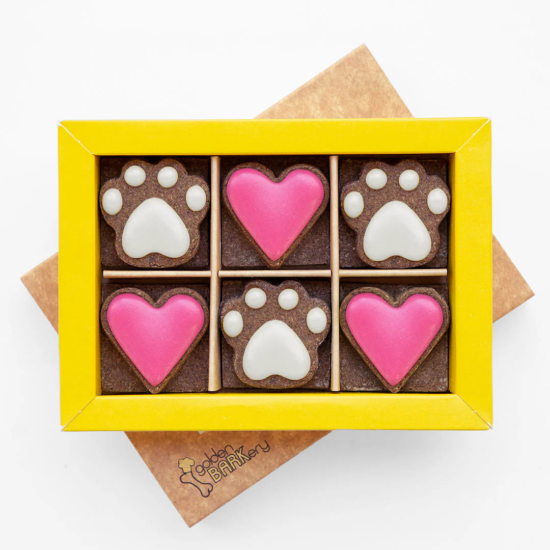 DOG TREATS | Golden BARKery: 12 PupBiscuits - Pink