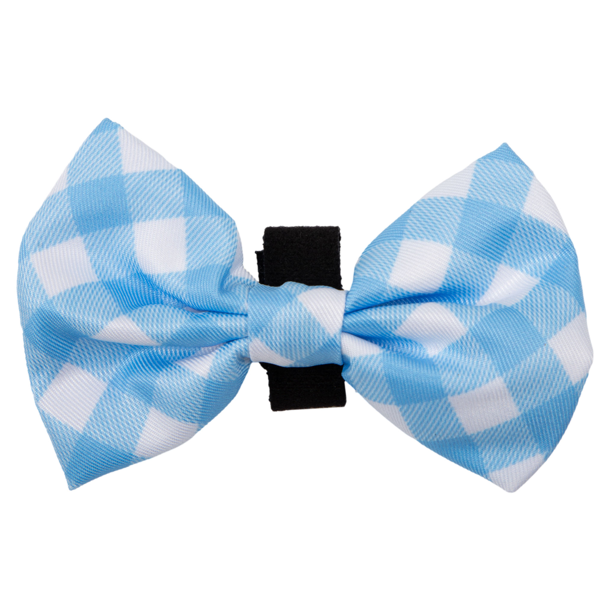 DOG COLLAR (+ BOW TIE option): Blueberry Gingham