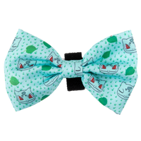DOG COLLAR (+ BOW TIE option): Pokémon Collection - Bulbasaur