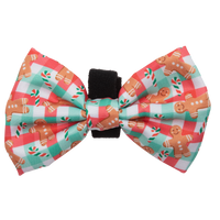 DOG COLLAR & BOW TIE: Christmas Gingerbread {FINAL SALE}