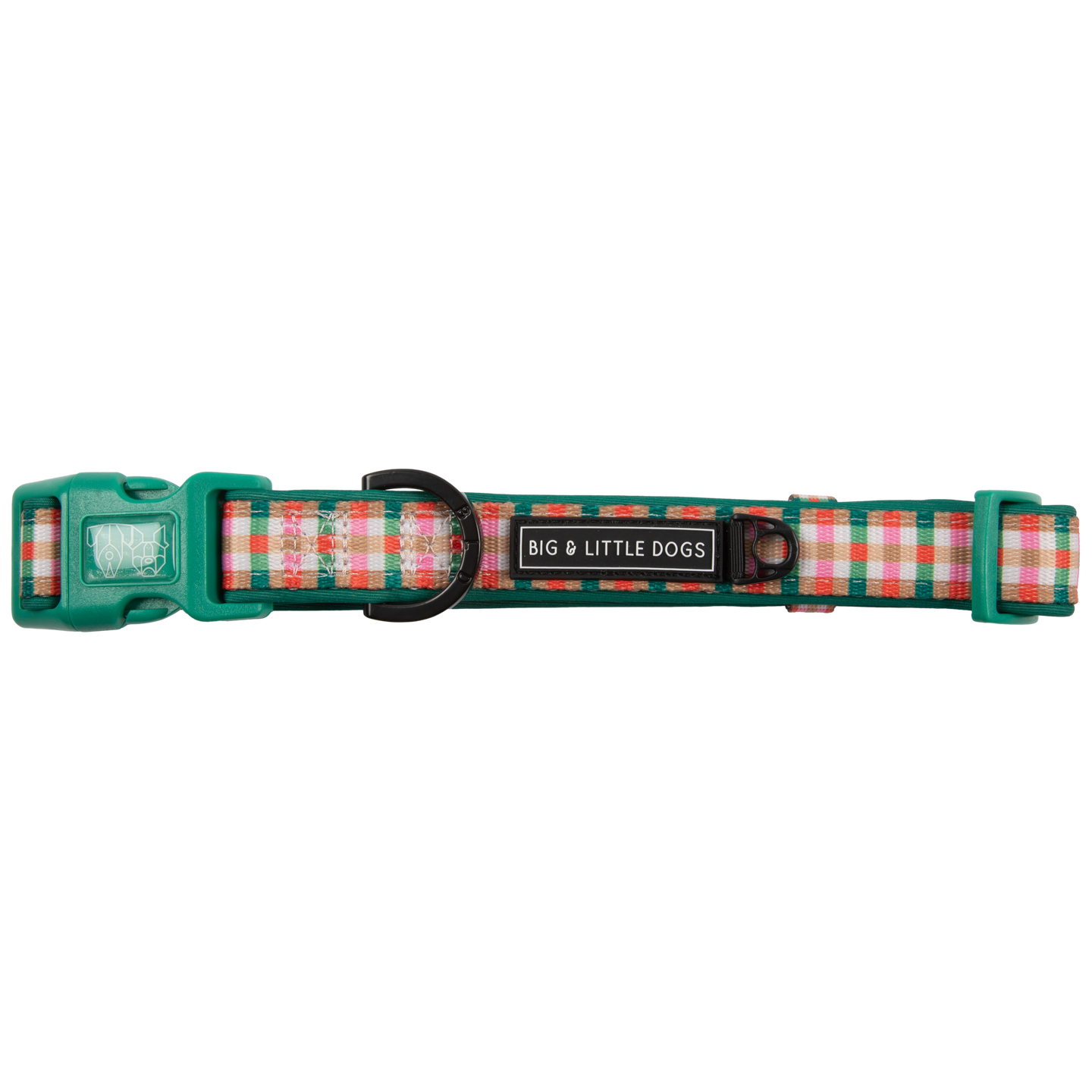 DOG COLLAR (+ BOW TIE option): Candy Lane Plaid