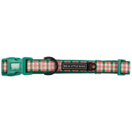 DOG COLLAR (+ BOW TIE option): Candy Lane Plaid