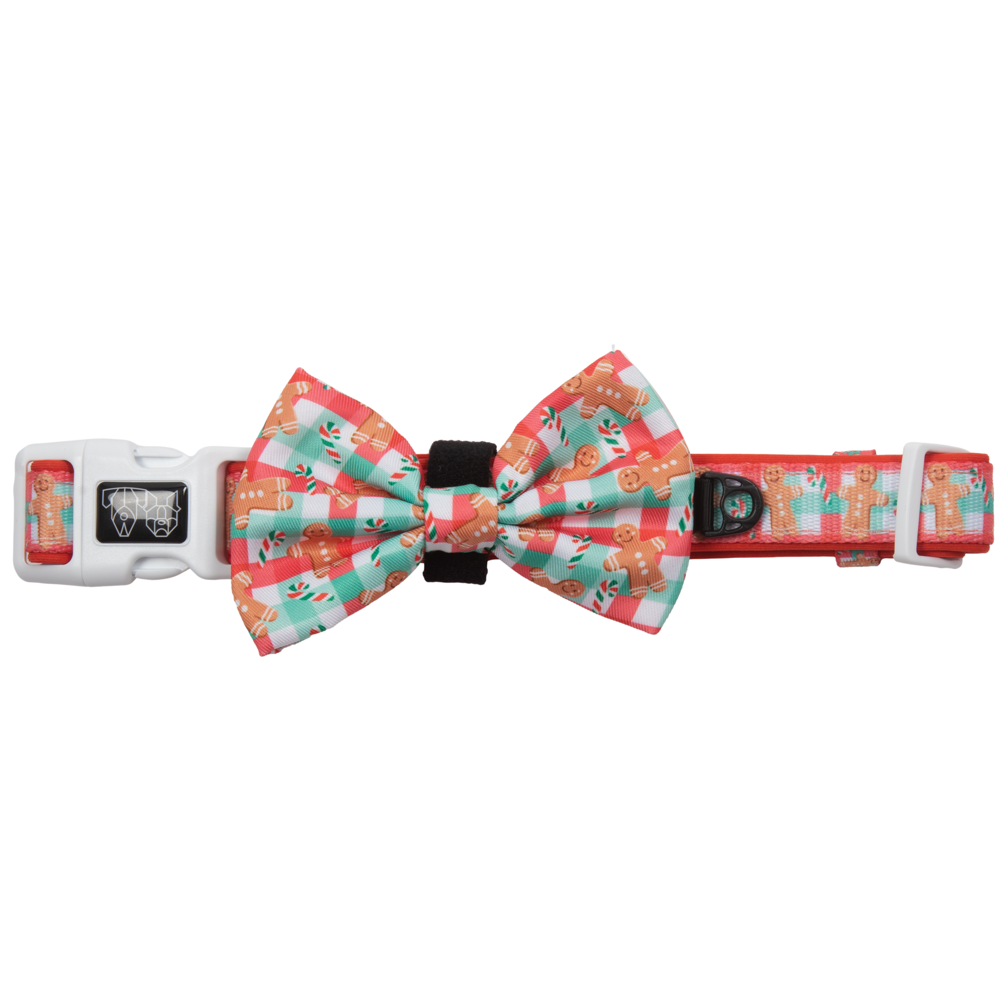 DOG COLLAR & BOW TIE: Christmas Gingerbread {FINAL SALE}