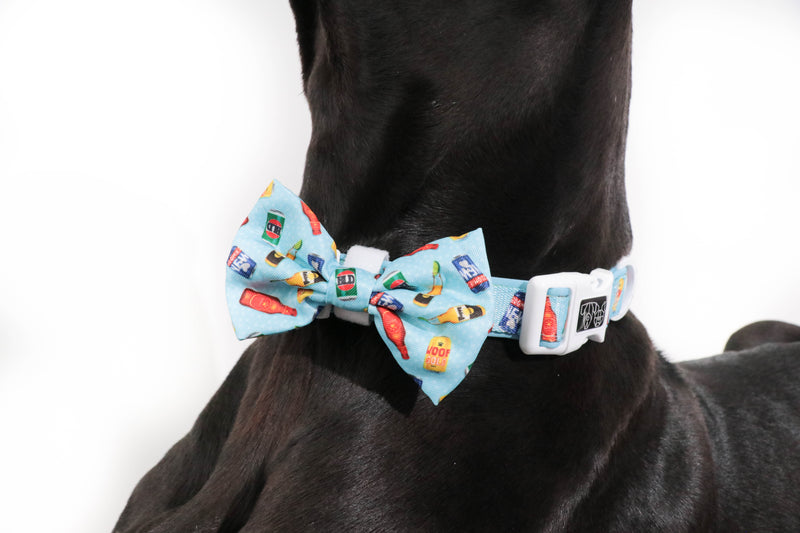 DOG COLLAR (+ BOW TIE option): Drinking Buddy (NEW!)