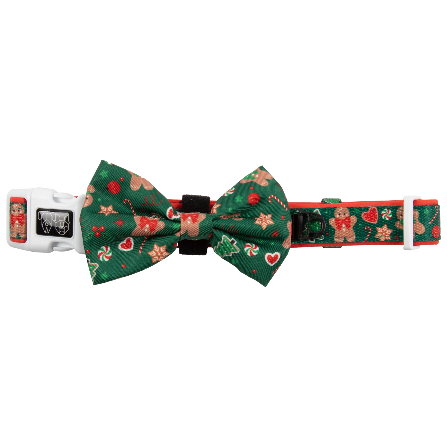 DOG COLLAR (+ BOW TIE option): Gingerbread Cutie