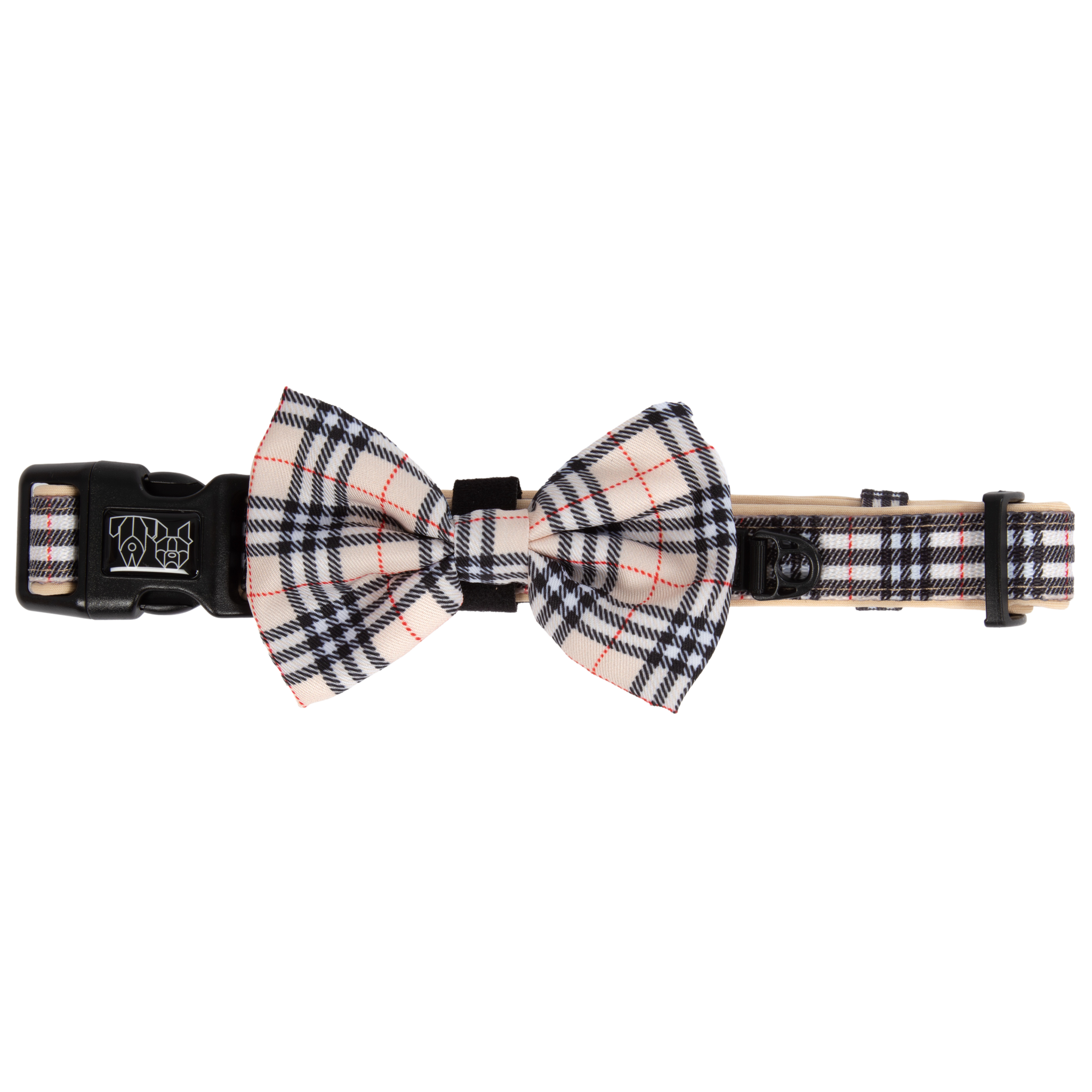 DOG COLLAR (+ BOW TIE option): Nova Plaid