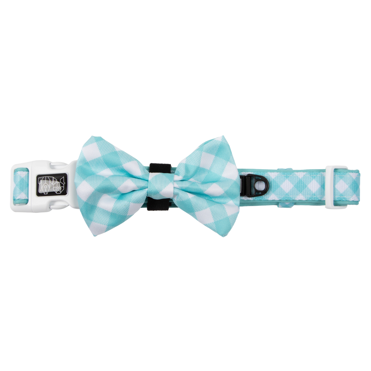 DOG COLLAR (+ BOW TIE option): Peppermint Gingham