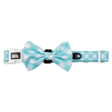 DOG COLLAR (+ BOW TIE option): Peppermint Gingham