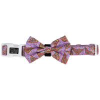 DOG COLLAR (+ BOW TIE option): Purple Fairy Bread