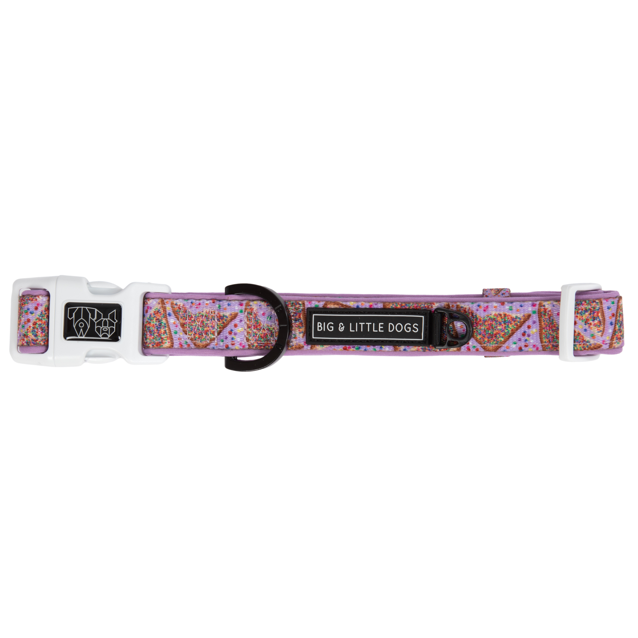 DOG COLLAR (+ BOW TIE option): Purple Fairy Bread