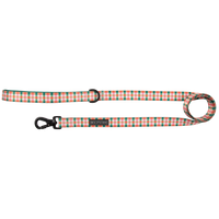 DOG LEASH: Candy Lane Plaid