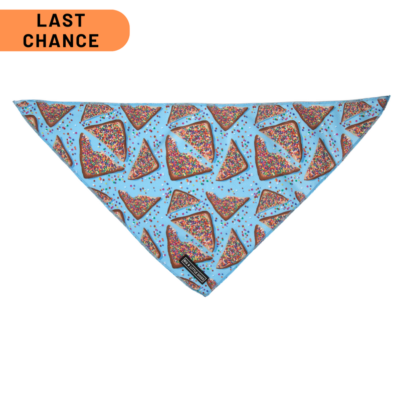 DOG BANDANA: Blue Fairy Bread