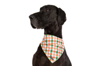 DOG BANDANA: Candy Lane Plaid