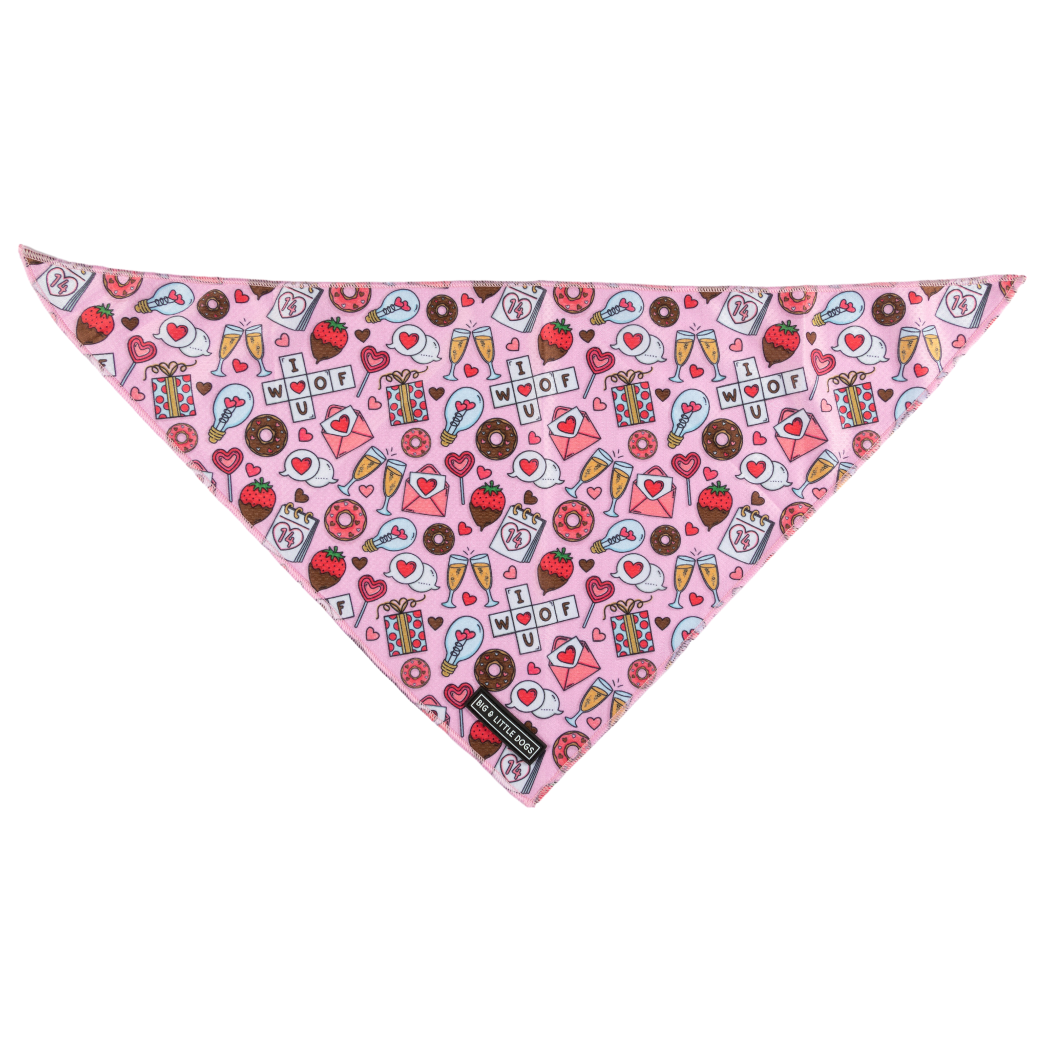 DOG BANDANA: I Woof You {FINAL SALE}