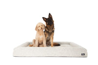 Dog Pet Bed Luxurious Boucle Cover Salt and Pepper