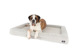 Dog Pet Bed Luxurious Boucle Cover Salt and Pepper