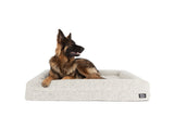 Dog Pet Bed Luxurious Boucle Cover Salt and Pepper