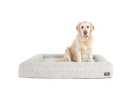 Dog Pet Bed Luxurious Boucle Cover Salt and Pepper