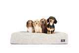 Dog Pet Bed Luxurious Boucle Cover Salt and Pepper