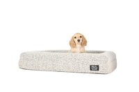 Dog Pet Bed Luxurious Boucle Cover Salt and Pepper