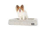 Dog Pet Bed Luxurious Boucle Cover Salt and Pepper