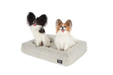 Dog Pet Bed Luxurious Boucle Cover Salt and Pepper