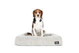 Dog Pet Bed Luxurious Boucle Cover Salt and Pepper