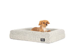 Dog Pet Bed Luxurious Boucle Cover Salt and Pepper