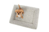 Dog Pet Bed Luxurious Boucle Cover Salt and Pepper